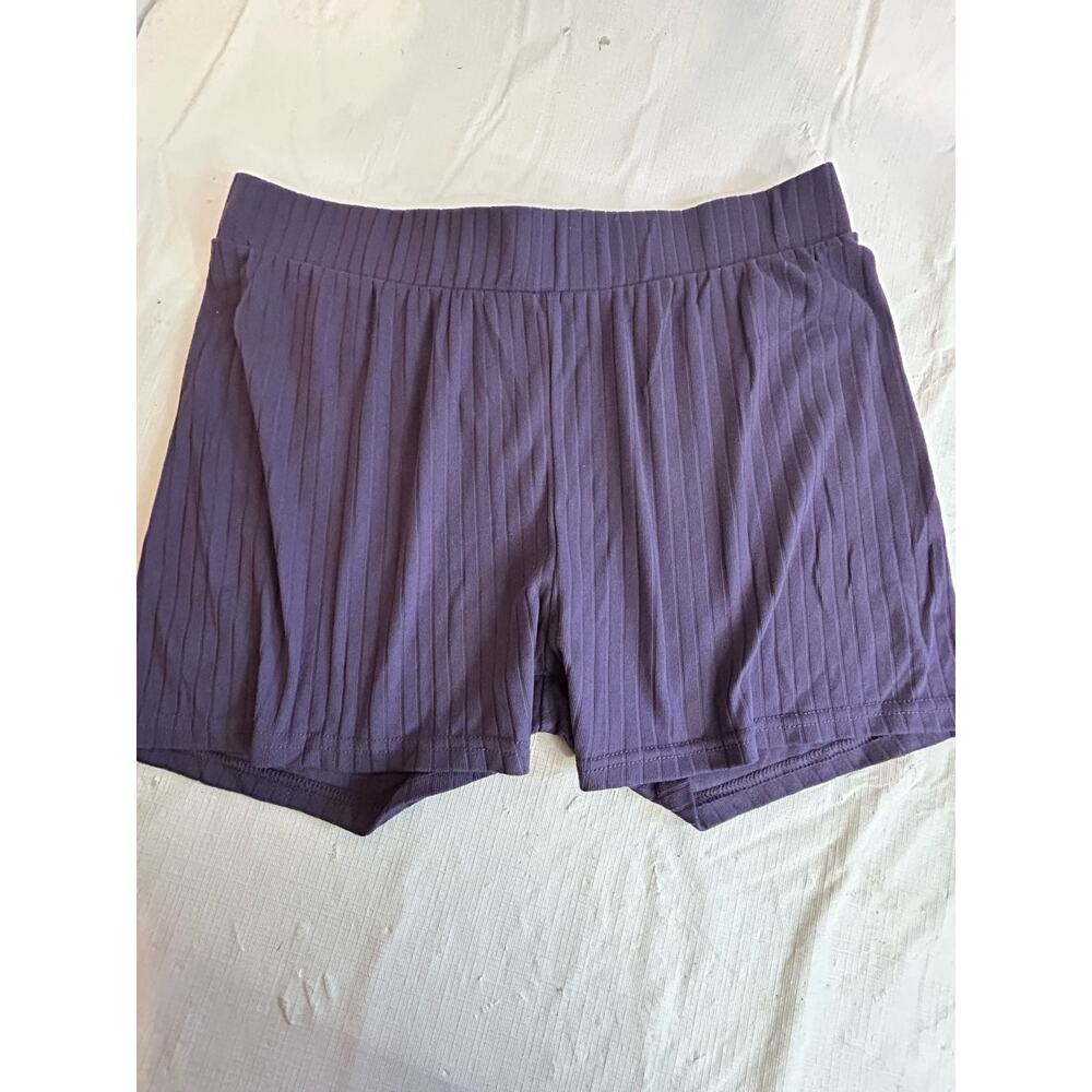 Girls Xl ellie & kate Purple Ribbed Shorts EUC